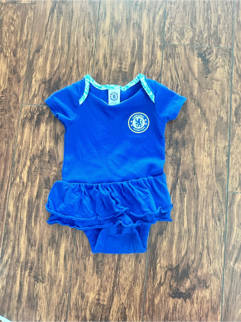 Chelsea FC Infant Blue Ruffle Onesie